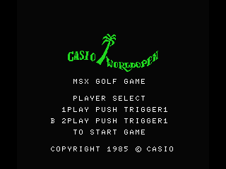 Casio World Open box art for MSX